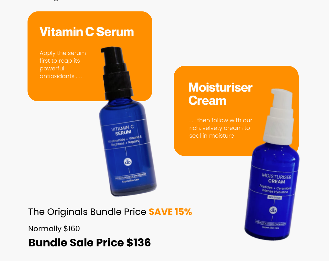 The Originals: Vitamin C Serum + Moisturiser Cream