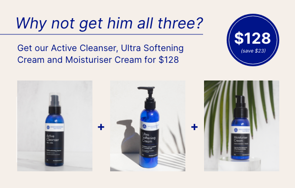 Father's Day Pack - Active Cleanser + Ultra Softening Cream + Moisturiser